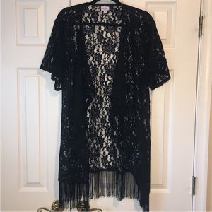 LuLaRoe Monroe Kimono (swim cover up) Size Small